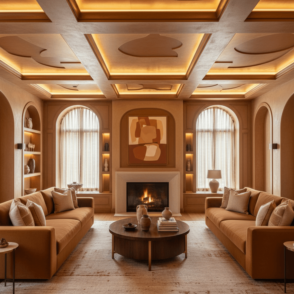 Interior painting showcasing room transformation