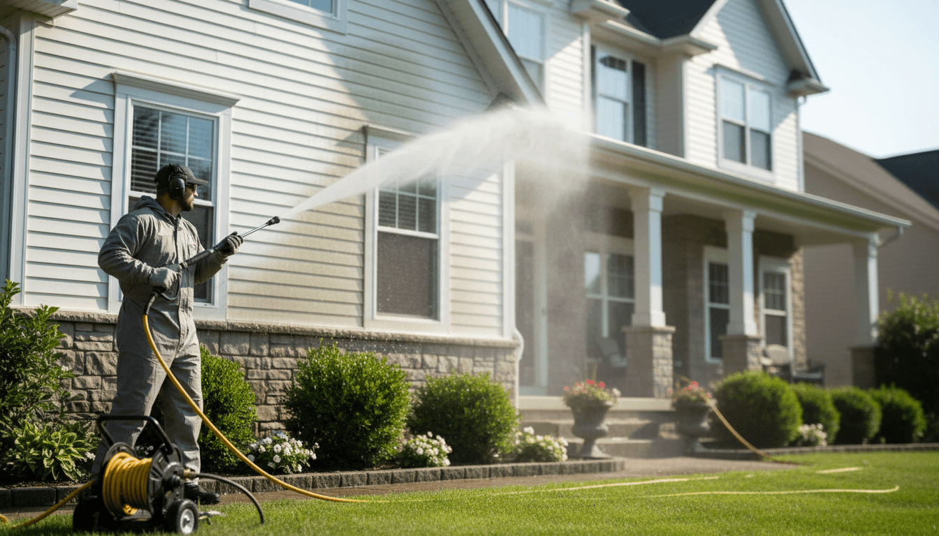 Power washing and cleaning